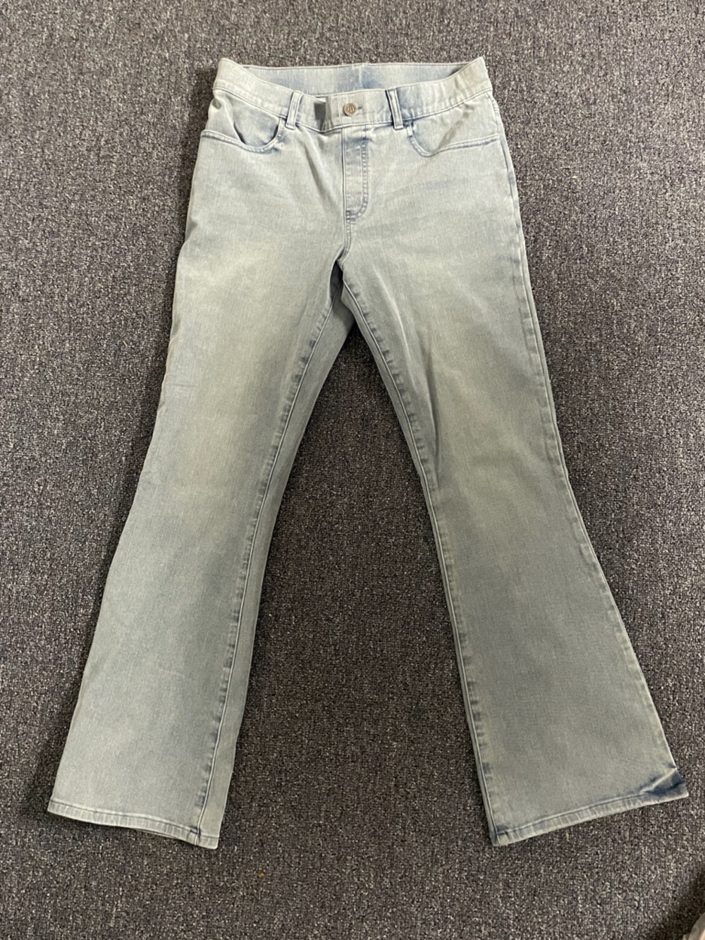 Betabrand Light Blue Flare Jeans